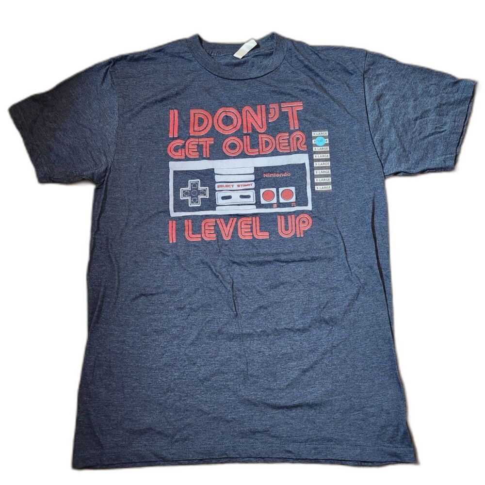 I Don’t Get Older I Level Up Men’s XLT Blue Graphic Tee
